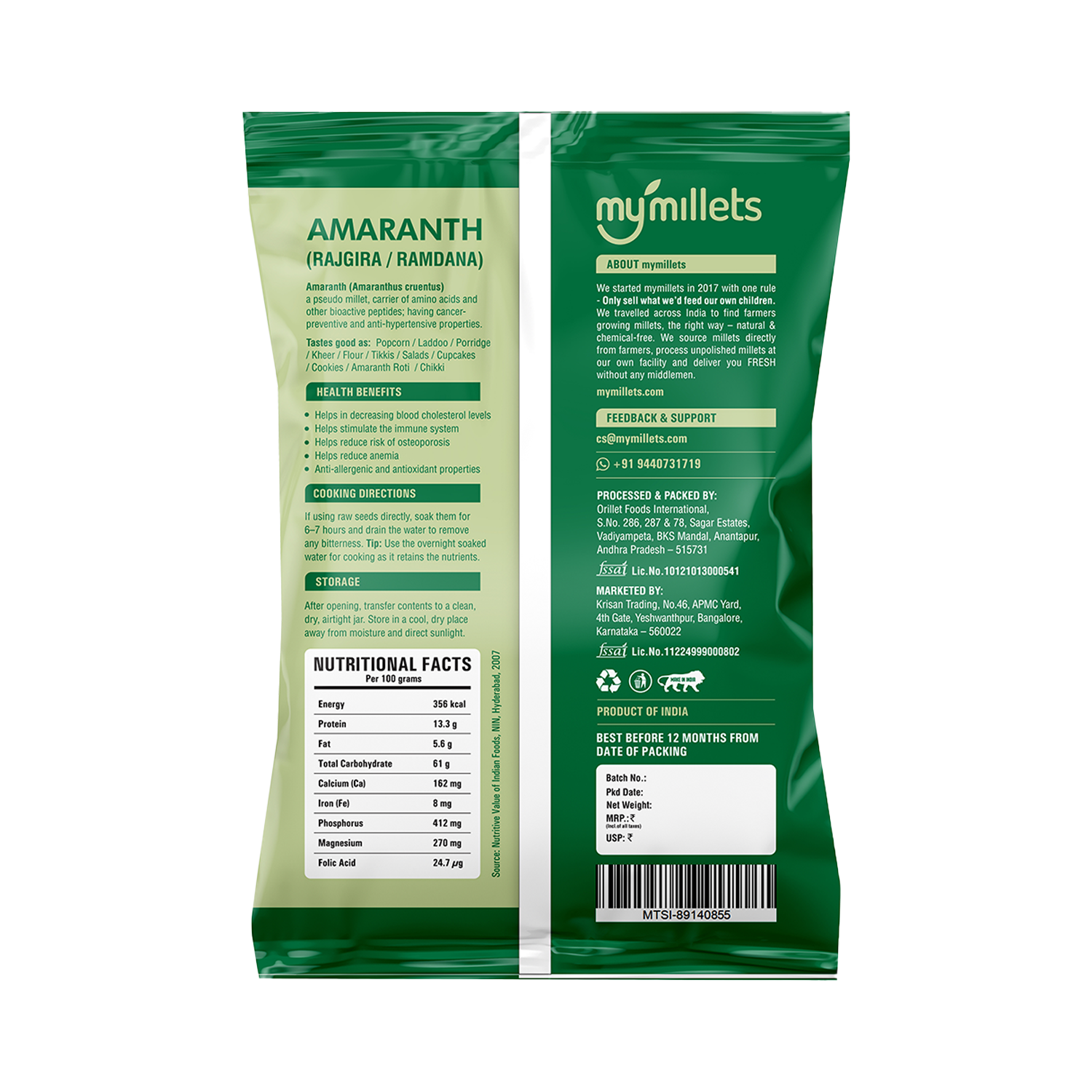 Amaranth Seeds | Rajgira | Gluten-Free High Protein Superfood Grain