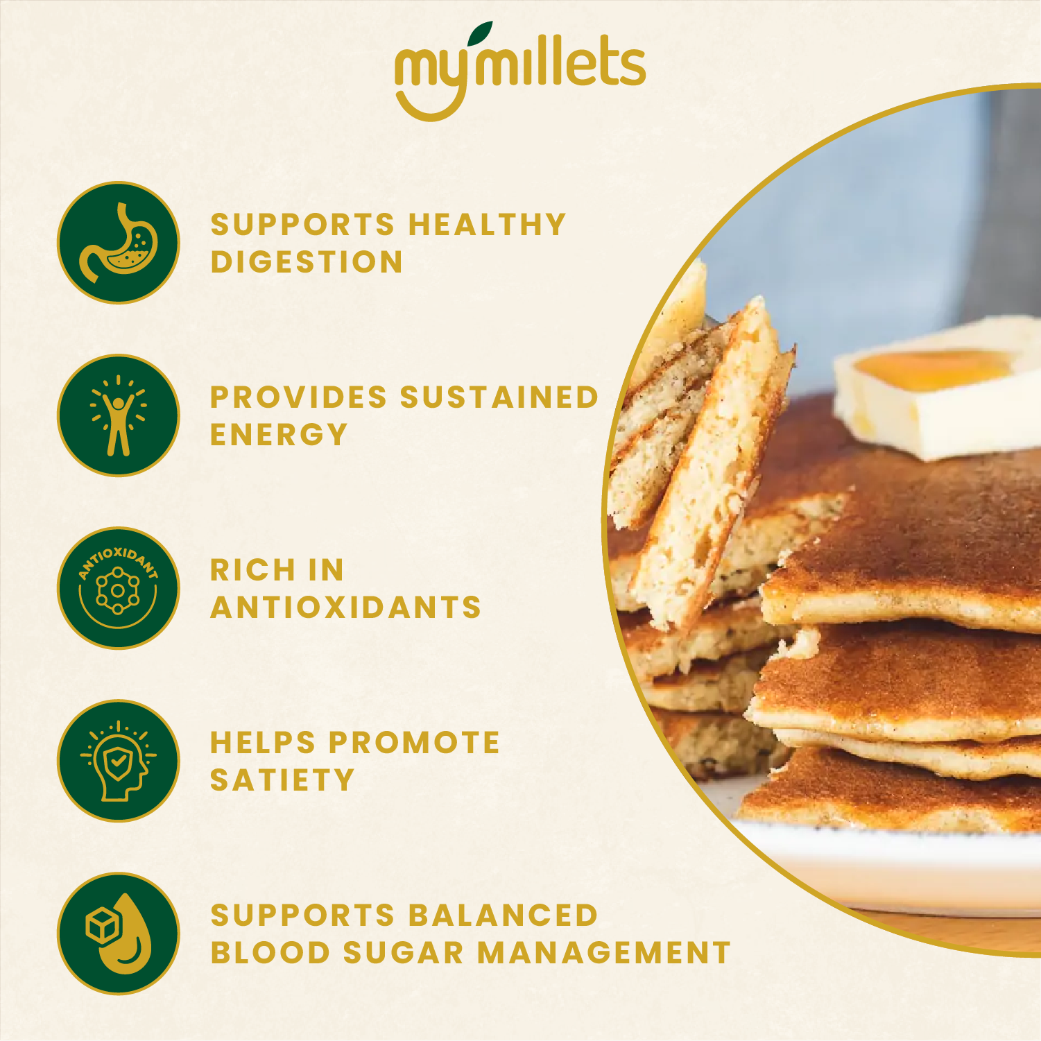 Millet Flour Combo Pack (Ragi, Bajra, Jowar) 750g Each | Gluten-Free Healthy Atta Bundle
