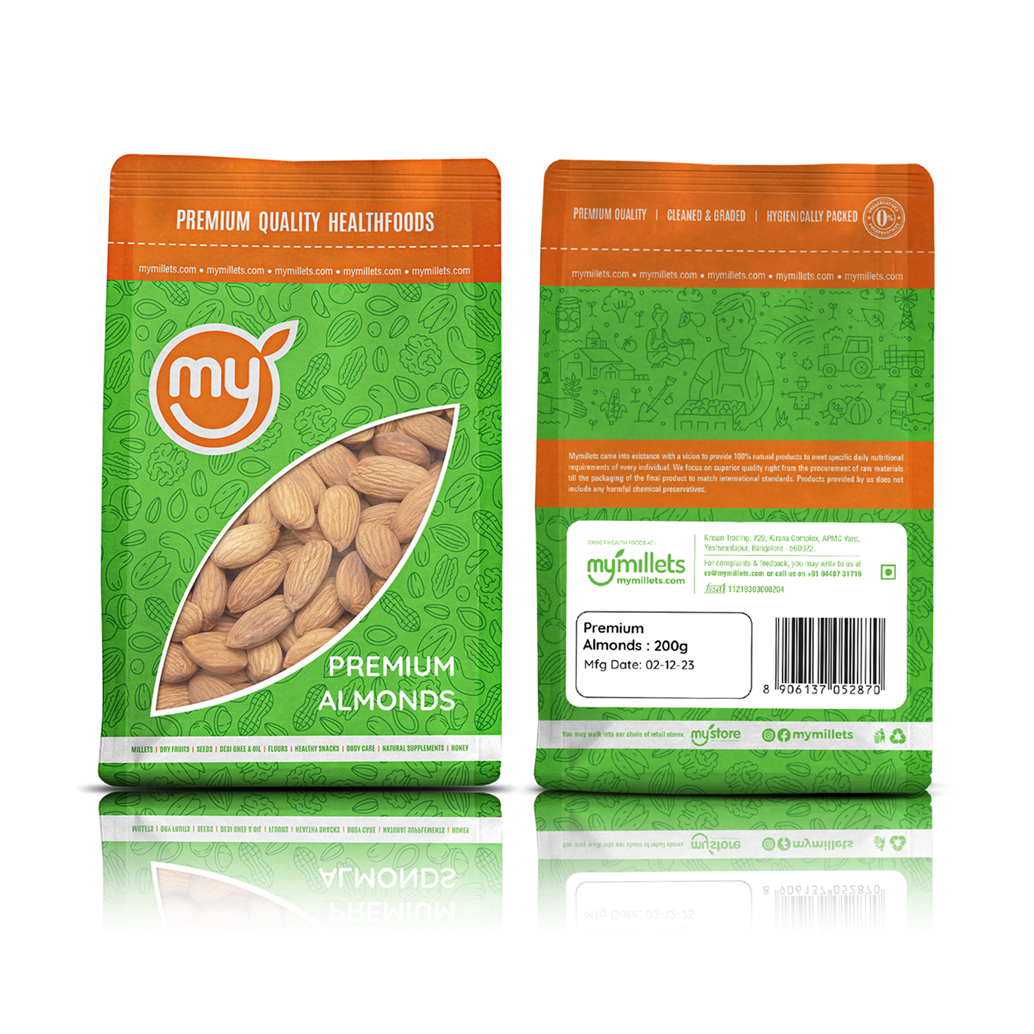 Premium Almonds | High Protein Healthy Dry Fruits