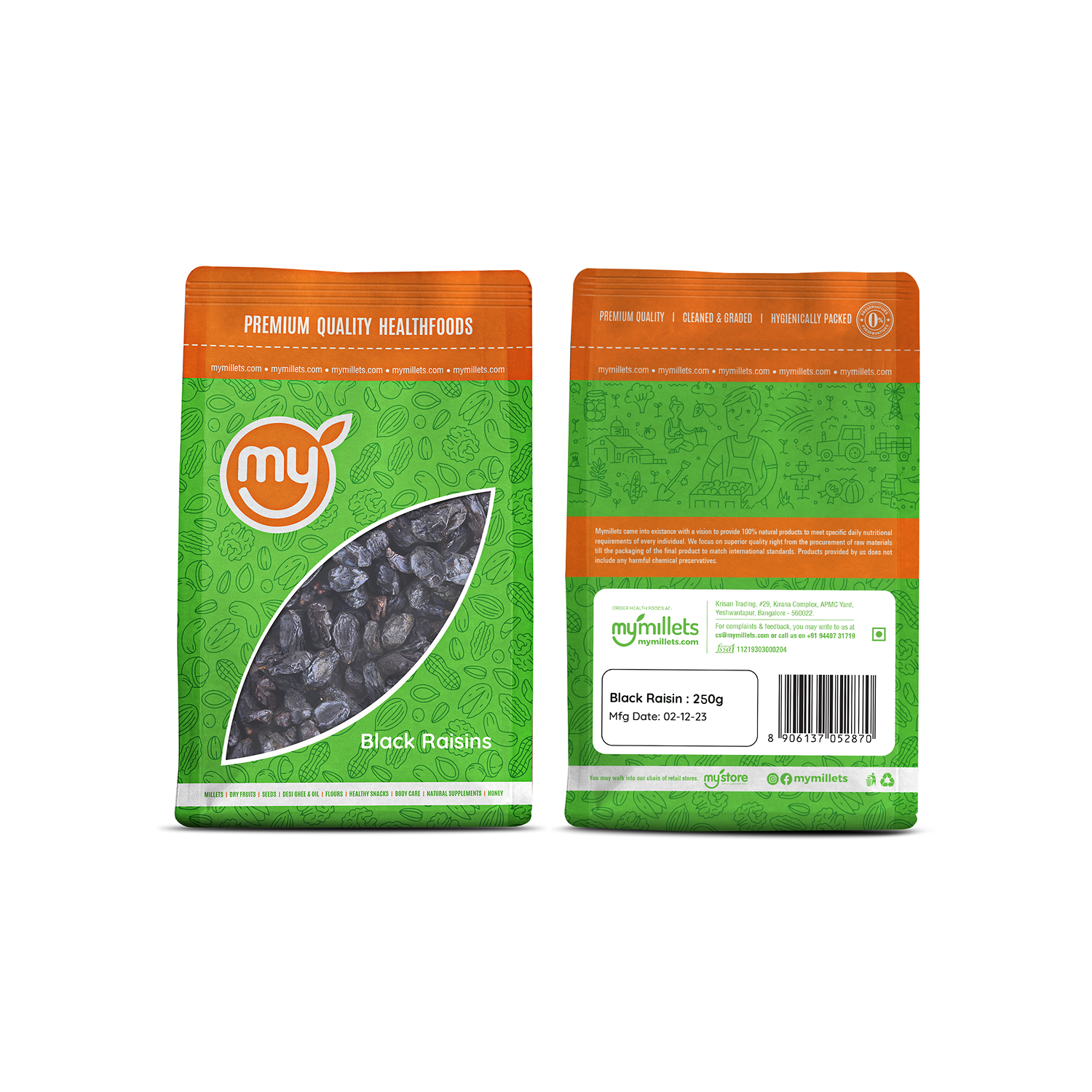 Black Raisins | Iron-Rich Natural Dry Grapes