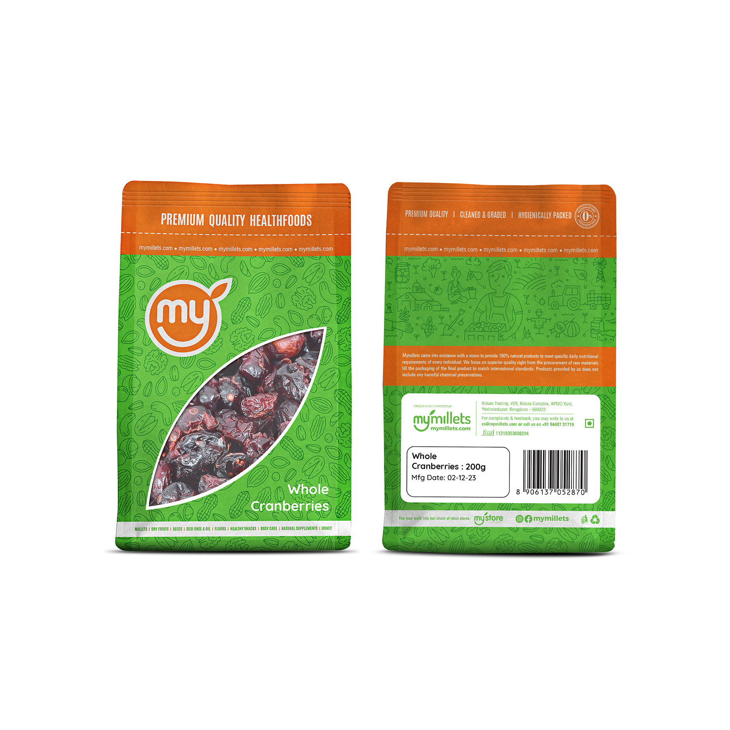 Dried Cranberries | Sweet & Tangy Antioxidant-Rich Snack