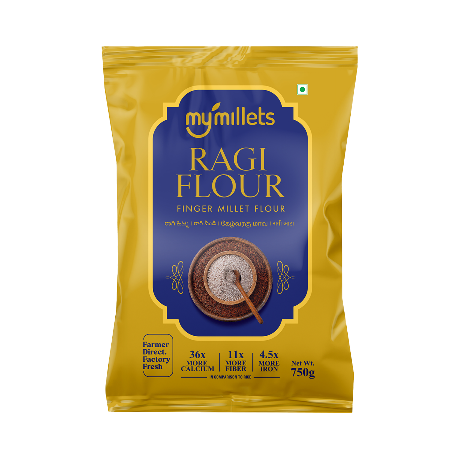 Ragi Flour 750g | Finger Millet Flour | Gluten-Free & High Calcium