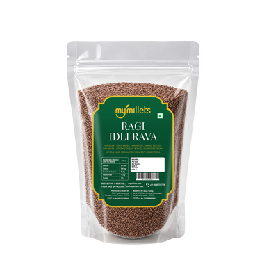 Ragi Idli & Upma Rava 400g | Finger Millet Gluten-Free Rava High in Calcium