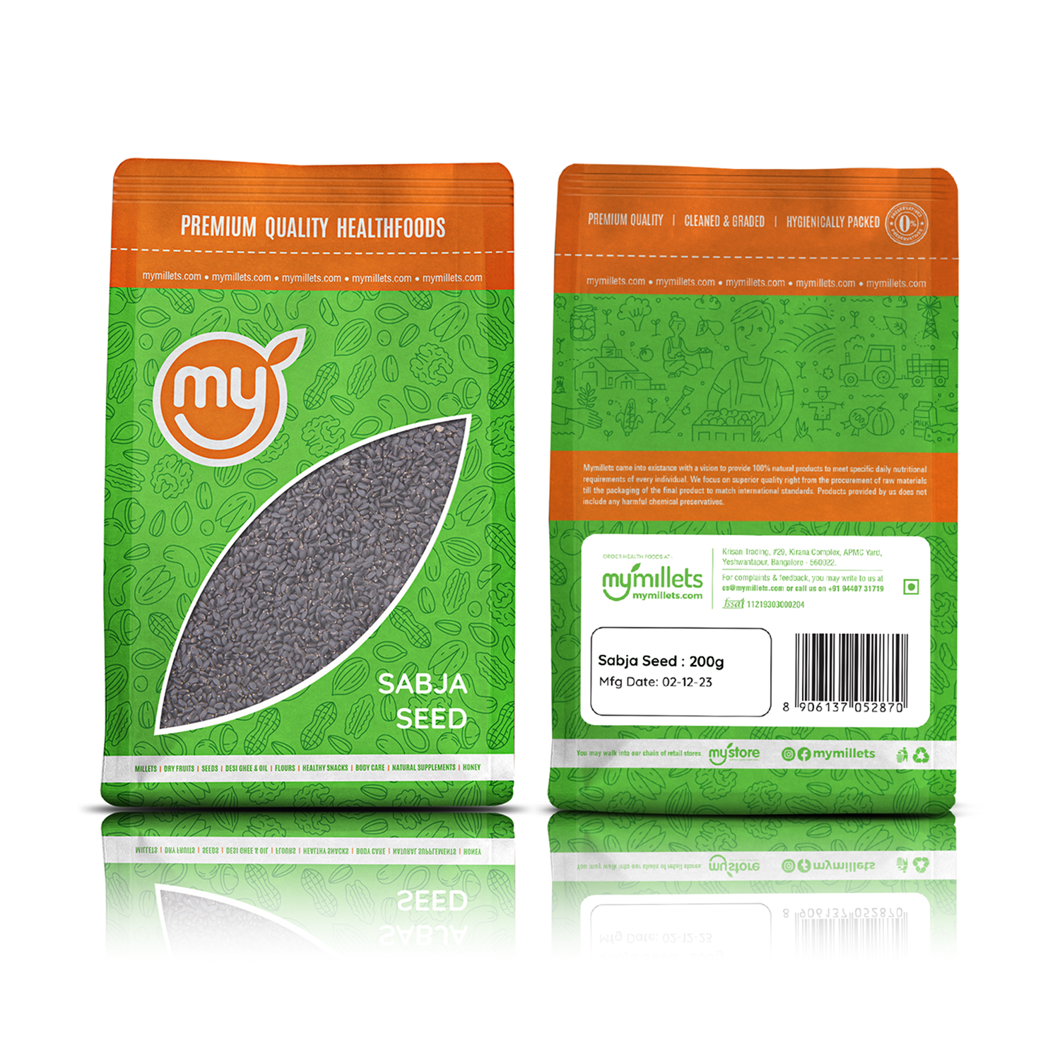 Sabja Seeds | Basil Seeds for Detox Drinks & Cooling